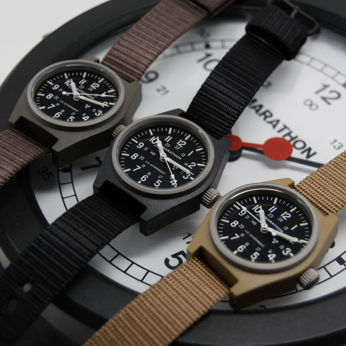 Marathon GPM Desert Tan Watch - US Government Markings