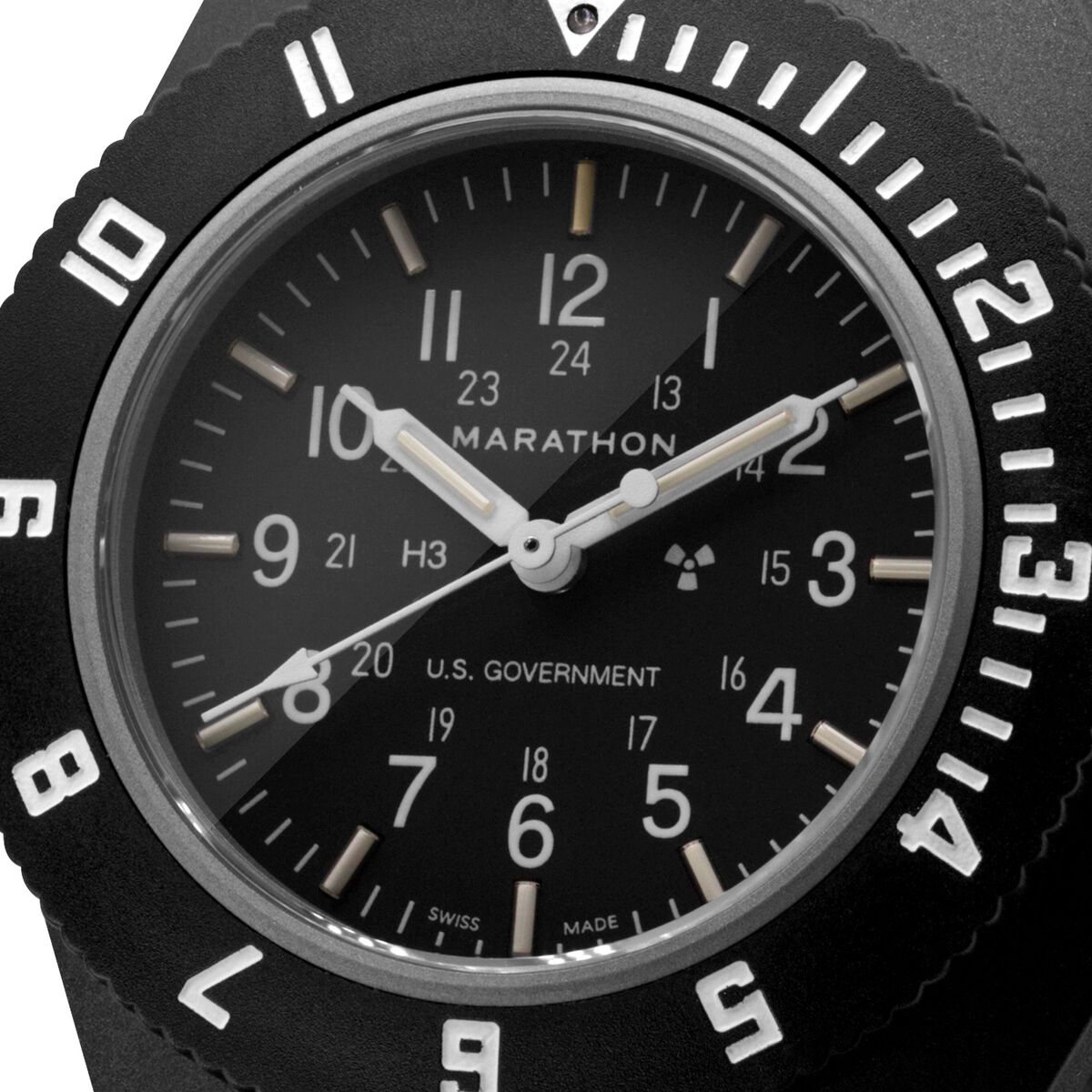 Marathon Pilot Navigator Watch - Black US Government Markings