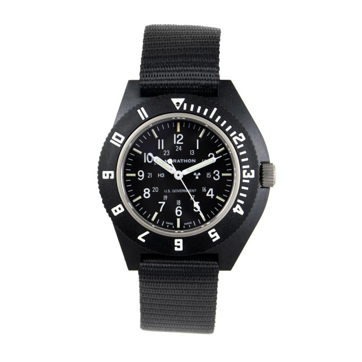 Marathon Pilot Navigator Watch - Black US Government Markings