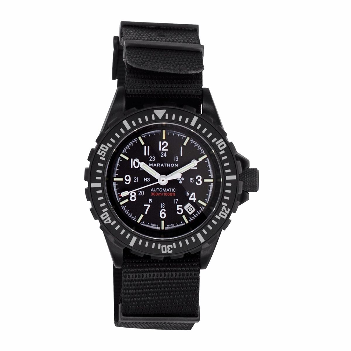 Marathon Nylon Nato Strap with Black IP Hardware Marathon Watch