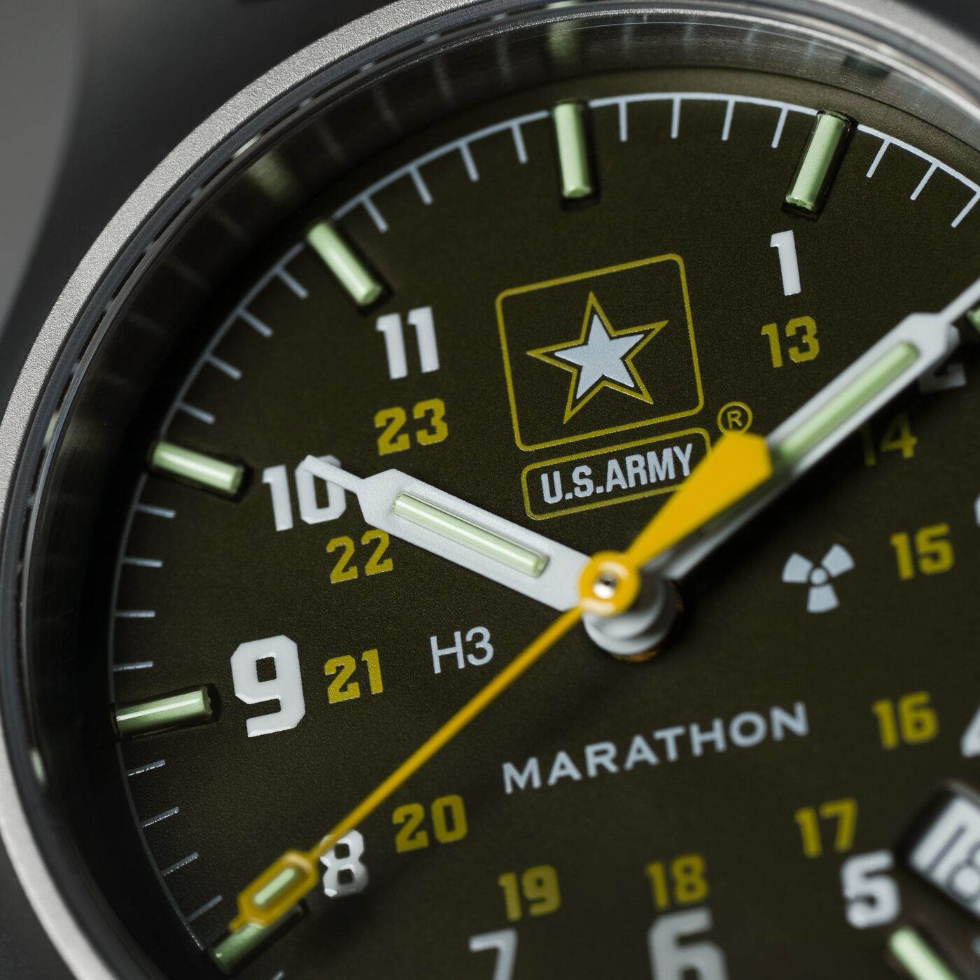 Marathon GPQ Stainless Steel Official US Army™ Officer's Watch with Date