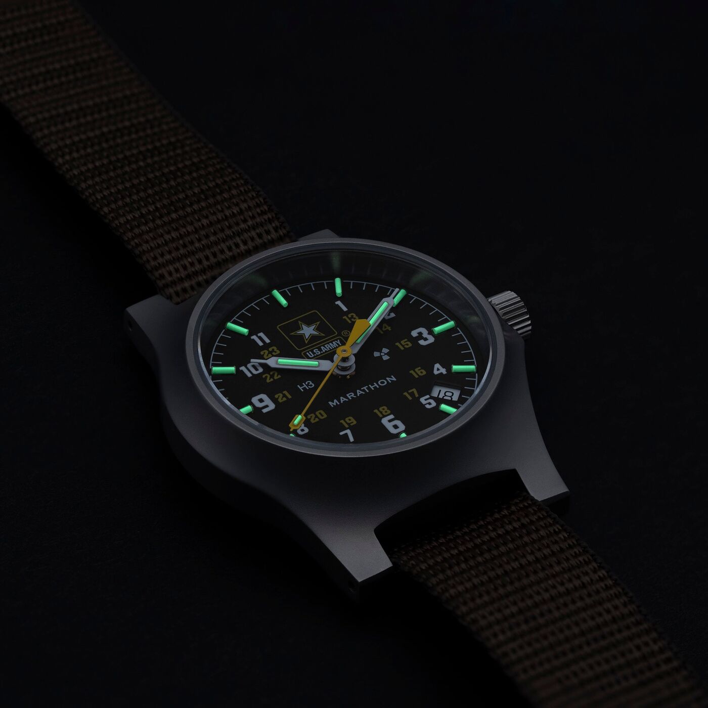 Marathon GPQ Stainless Steel Official US Army™ Officer's Watch with Date
