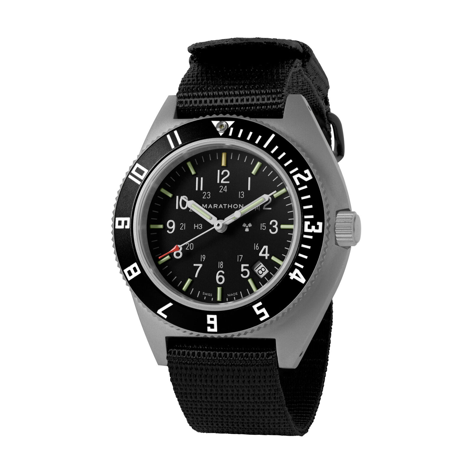 Marathon Steel Pilot Navigator Watch with Date