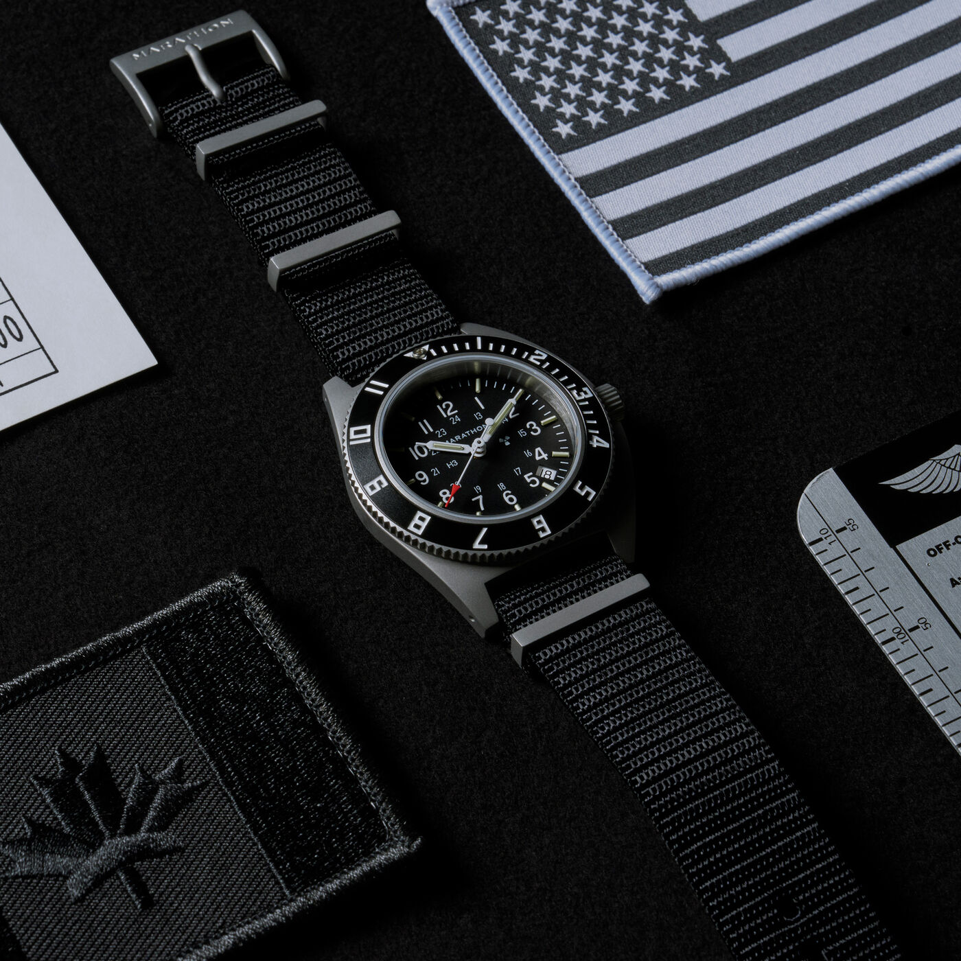 Marathon Steel Pilot Navigator Watch with Date