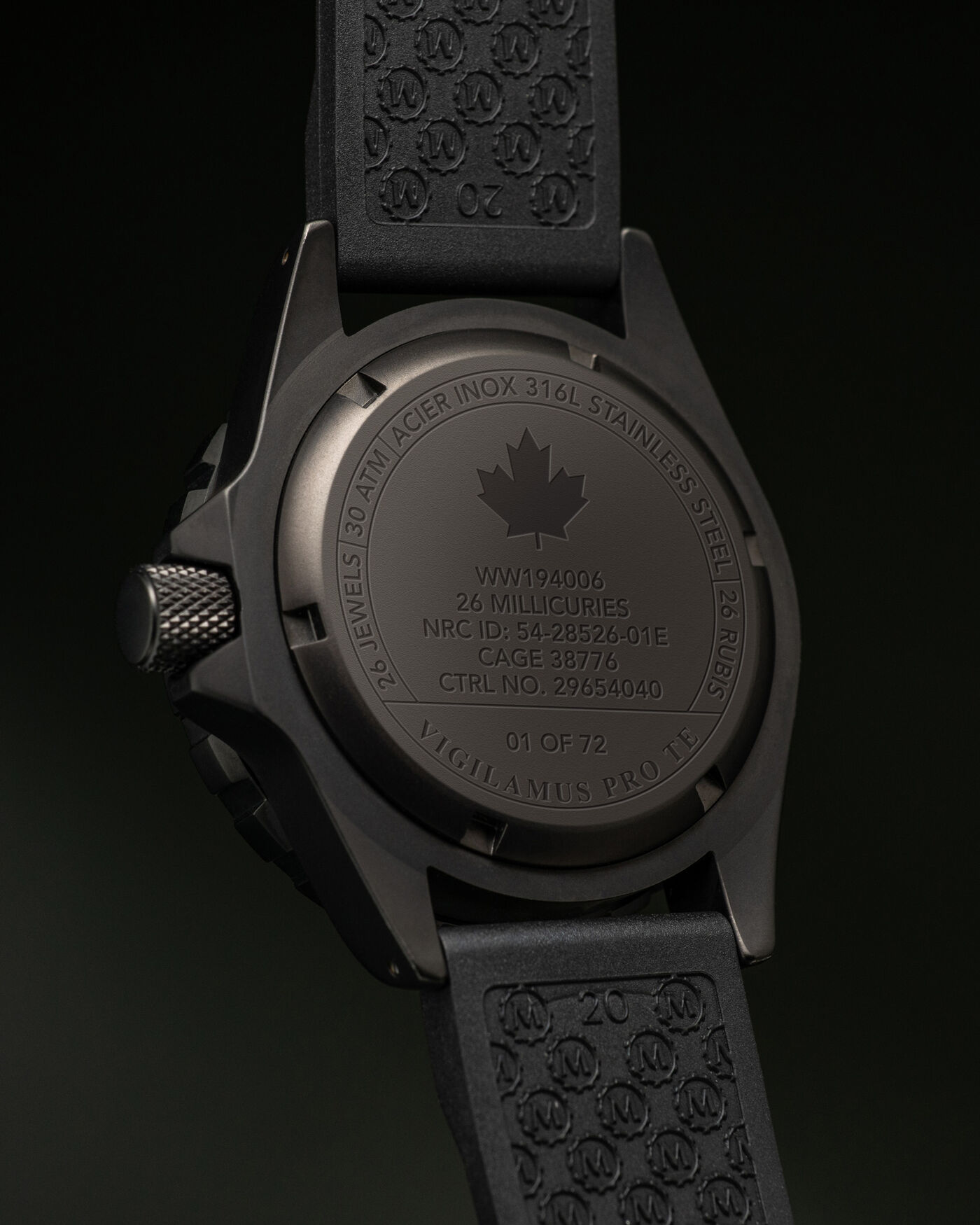 Marathon Red Maple Anthracite GSAR Search and Rescue Dive Watch