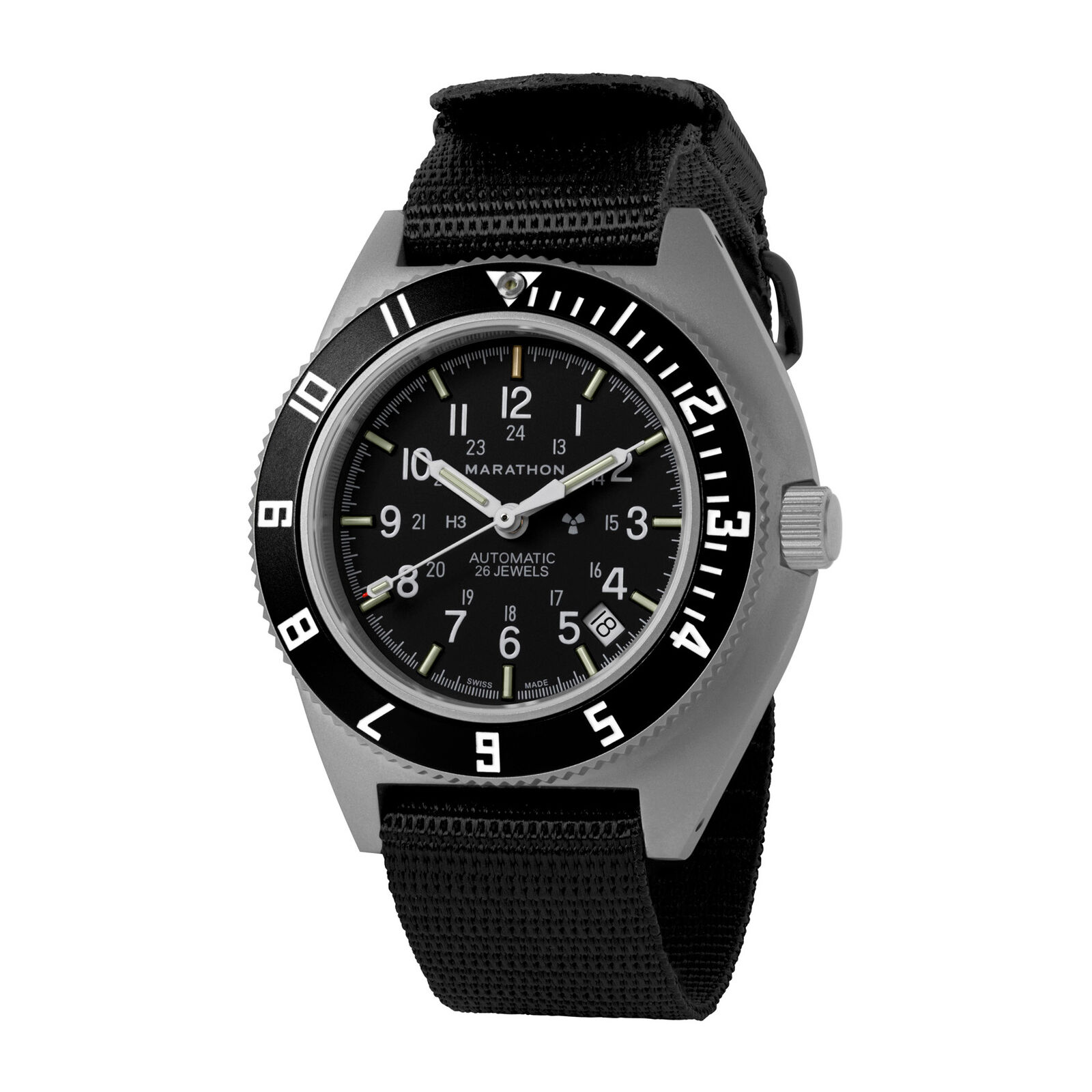 Marathon Steel Navigator Watch with Date Automatic