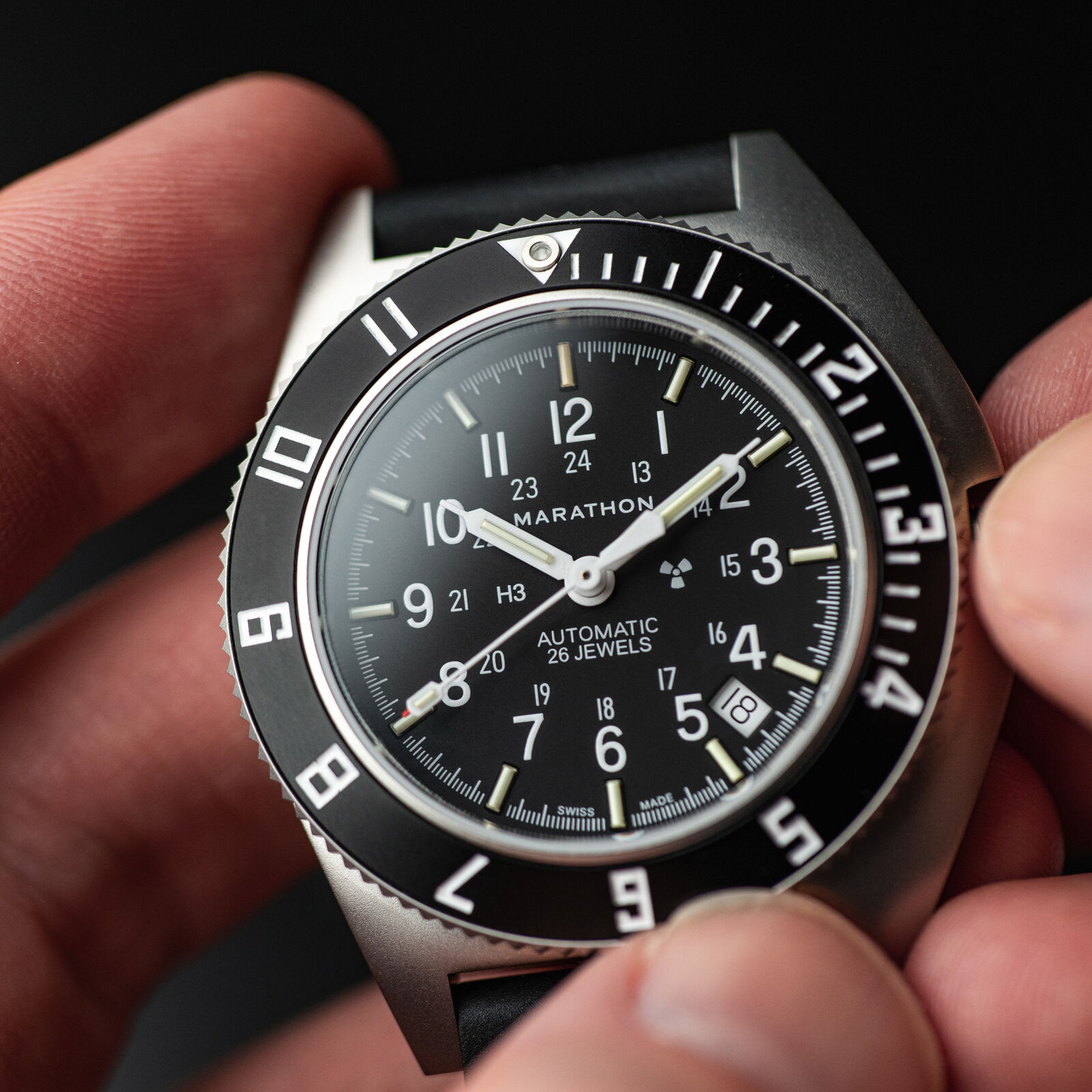 Marathon Steel Navigator Watch with Date Automatic