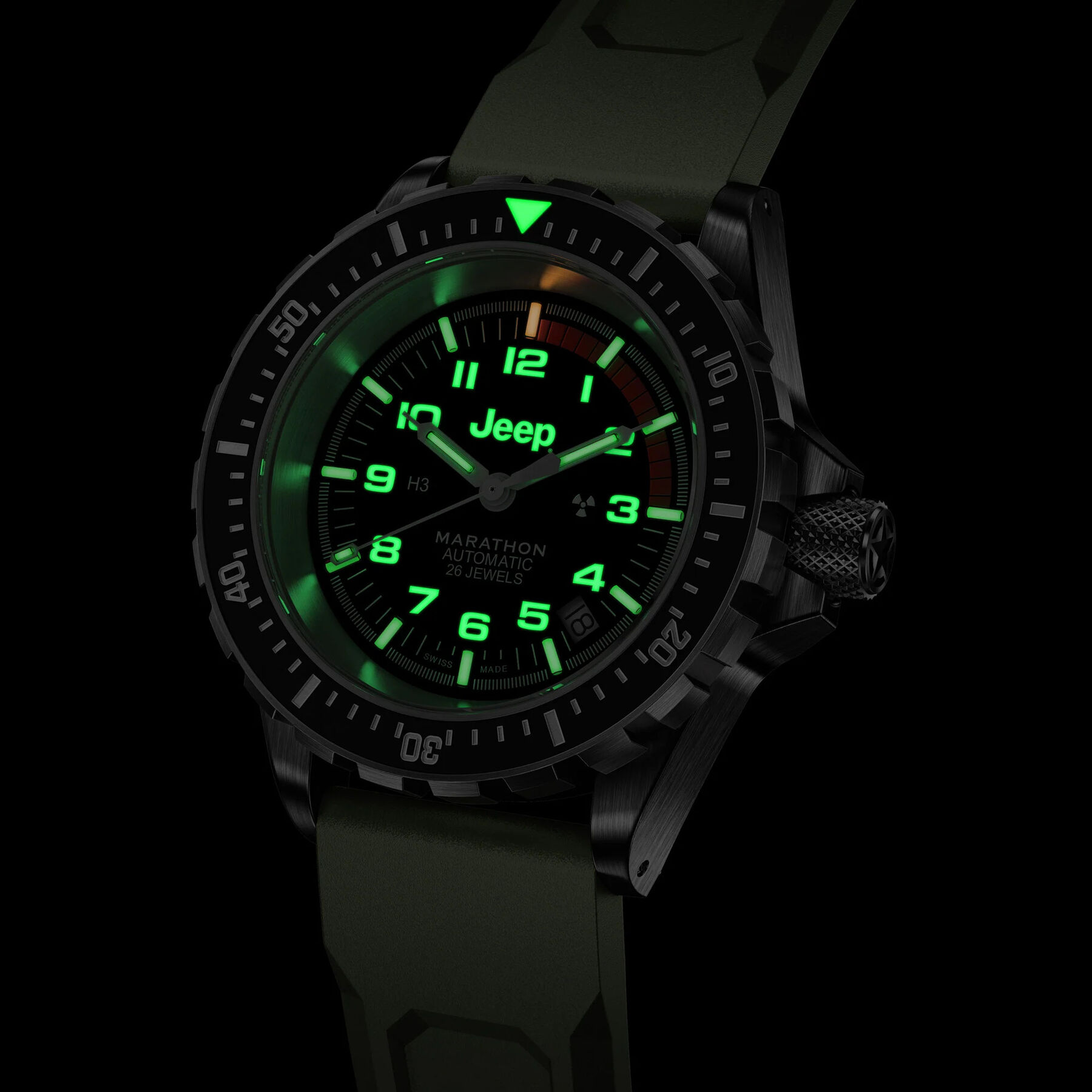 Marathon Jeep Rubicon GSAR Search and Rescue Dive Watch